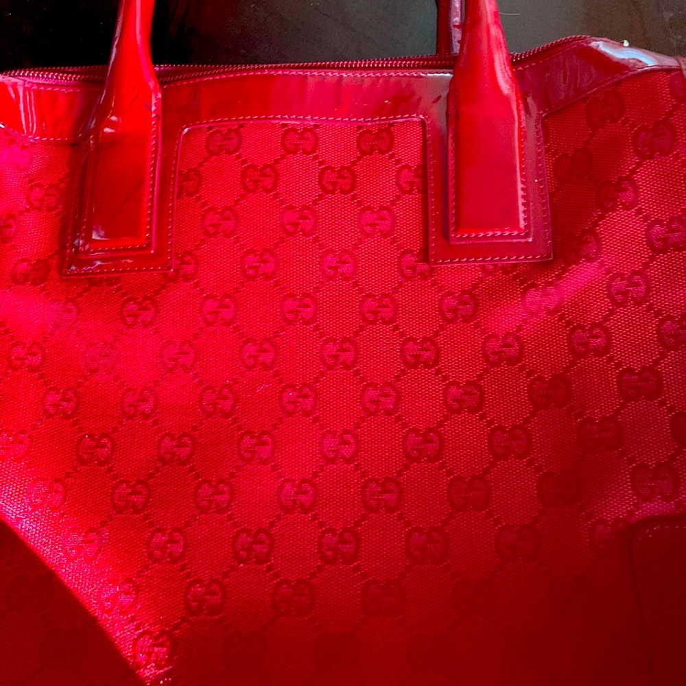 Red Gucci bag